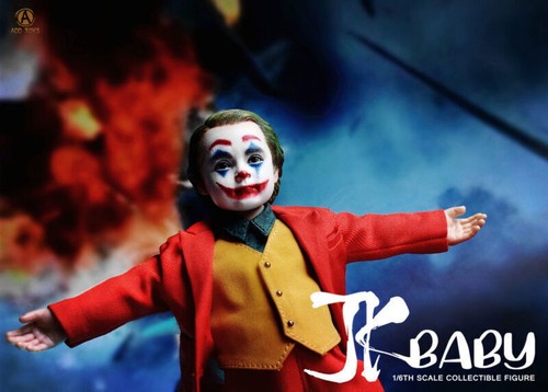 15,5 cm AD-07 1/6 Joker Baby Clown Doppelkopf Actionfigur Sammlerstück beweglich - Bild 3 von 12