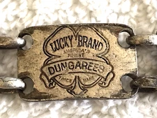 LUCKY BRAND DUNGAREES VINTAGE METAL BRACELET, VERY COOL