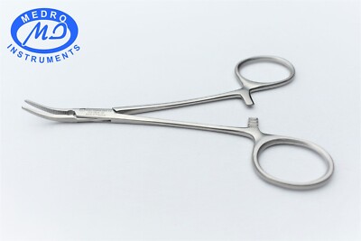 HALSTED MOSQUITO HEMOSTAT FORCEP 5'' CURVED SERRATED JAWS, SURGICAL INSTRUMENTS