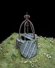 RWD 1/35 Old Stone Well Model Kit | Miniature | Diorama Accessories | Farm