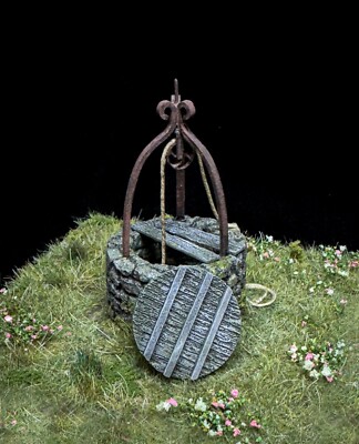 RWD 1/35 Old Stone Well Model Kit | Miniature | Diorama Accessories | Farm