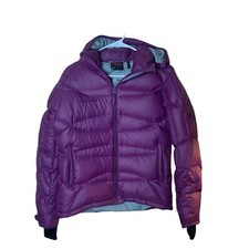 Vtg Mammut Down Puffer Jacket Ski Purple 650 Temperature Management Women Size S