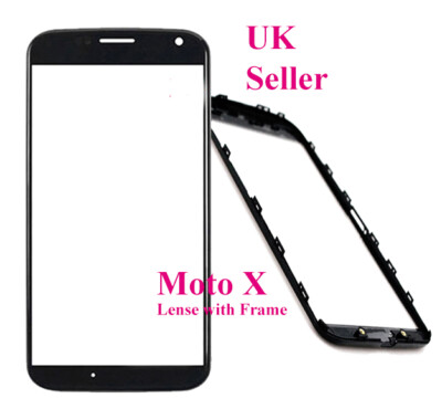 Neu LCD Front Außen Glas Touchscreen für Motorola Moto X XT1053 mit Rahmen