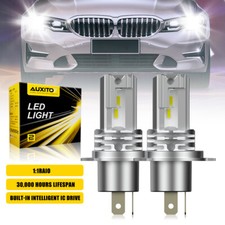 Auxito 2x H4 9003 Super White 80000lm Kit Led Headlight Bulb High Low Beam Combo