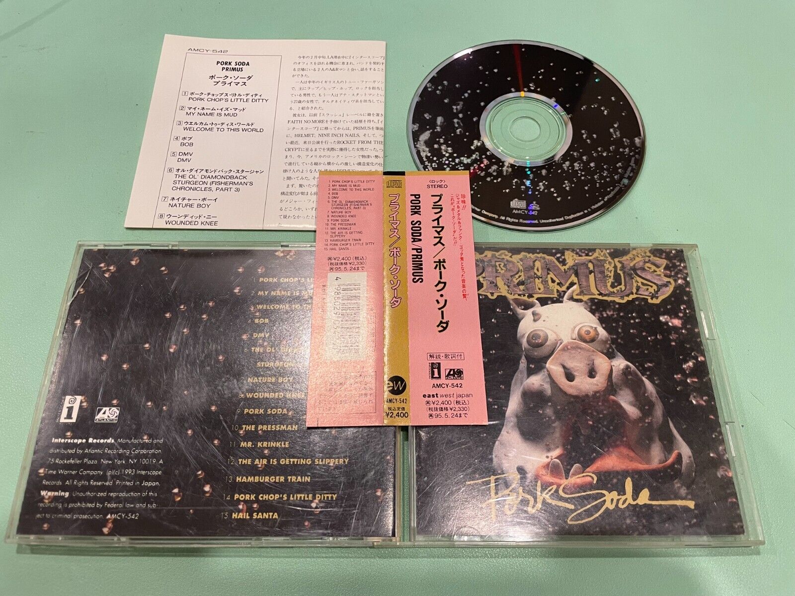 Primus – Pork Soda Japan CD OBI (AMCY-542)