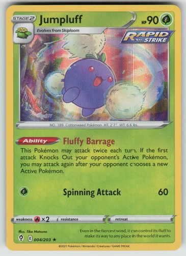 Holo Jumpluff 004/203 Rare Evolving Skies Near Mint