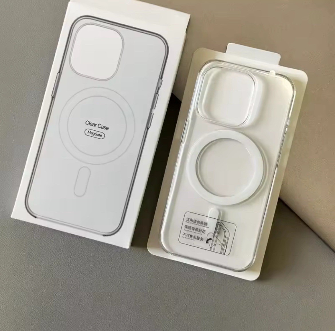 Funda transparente MagSafe para iPhone