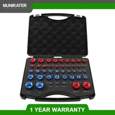 New 44 Pcs Sets Nut and Bolt Thread Checker 23 Inch and 21 Metric In Case