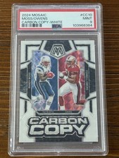 2024 Panini Mosaic - Carbon Copy Randy Moss, Terrell Owens #CC10 White /25 PSA 9