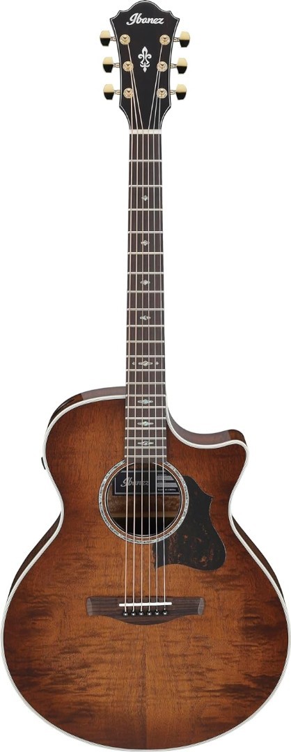 Акустическая электрогитара Ibanez AE340FMHMHS Grand Auditorium красное дерево Sunburst 144890₽