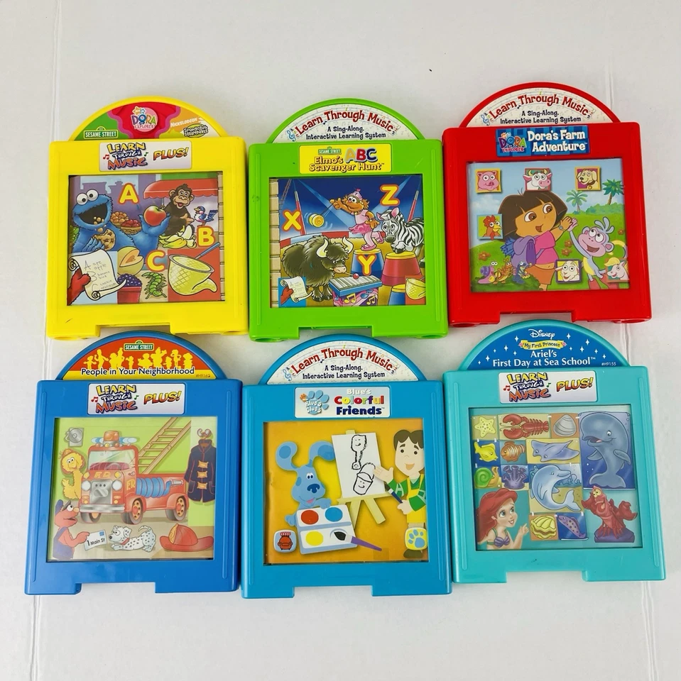 WORKING Mattel Learn Through Music Plus Console & 6 Cartridges 2004 See Video - Image 4 of 4