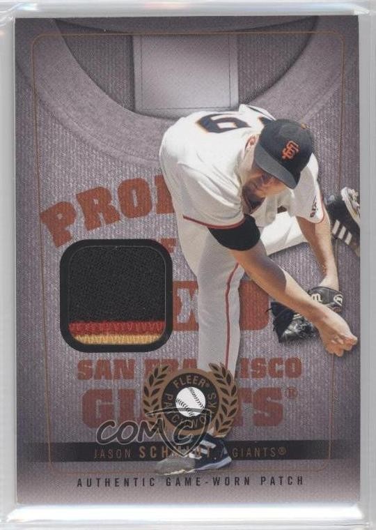 2005 Fleer Patchworks Property Of Patch 36/99 Jason Schmidt #PO-JS2 Patch 0f8