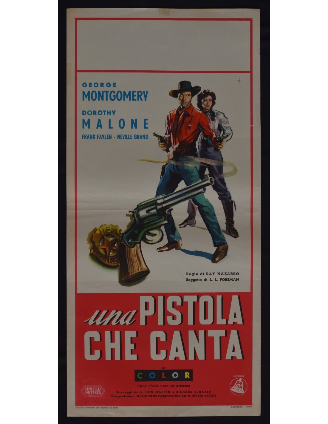 Locandina di Una pistola che canta (1954)