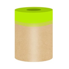 Hubaow Tape and Drape, 6  x 50 feet Masking Paper for Painting, Pre-Taped Mas...