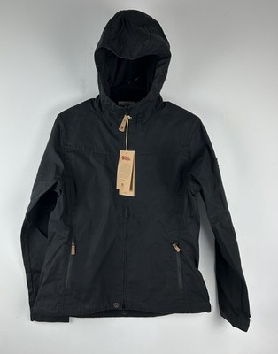 Fjallraven Women's Stina Hooded Jacket G-1000 Water-Resistant Black M NWT