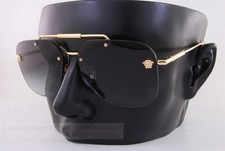 Brand New VERSACE Sunglasses VE 2296 1002/84 Gold/Gradient Grey For Women
