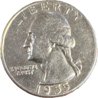 1955-D Washington 25¢ ✔ 90% Silver ✔ Very Fine (VF) Condition