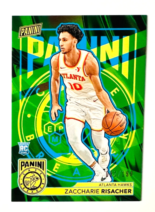 2025 Panini The National Zaccharie Risacher Case Breaker RC SP #/199 Hawks!