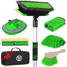 Car Wash Kit, 62'' Car Wash Brush with Long Handle, Soft Bristle Scratch-Free