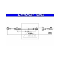 ATE Handbremsseil Vorne FüR Citroen Jumper Fiat Ducato Peugeot Boxer