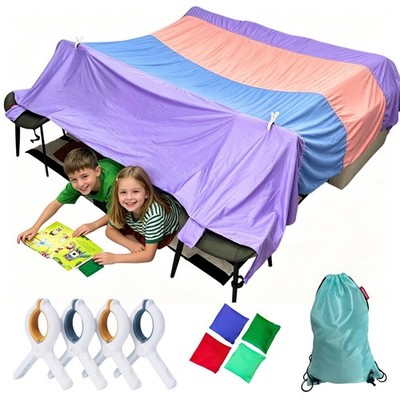 Magic Fort Building Kit for Kids - Large Lightweight Blanket Fort Making Kit ...