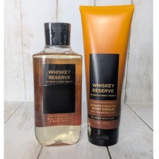 Bath Body Works Whiskey Reserve Mens Set NEW Body Wash Cream 2pc Bundle