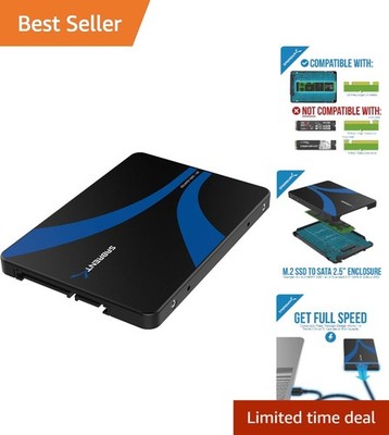 M.2 SATA SSD to 2.5 Inch SATA III Aluminum Enclosure Adapter EC-M2SA [Not NVMe]