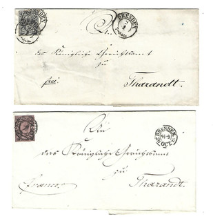4 Briefe Sachsen