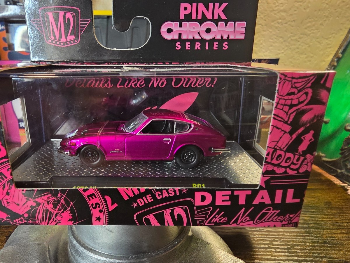M2 Pink Chrome series WalMart exclusive 1970 Nissan Datsun