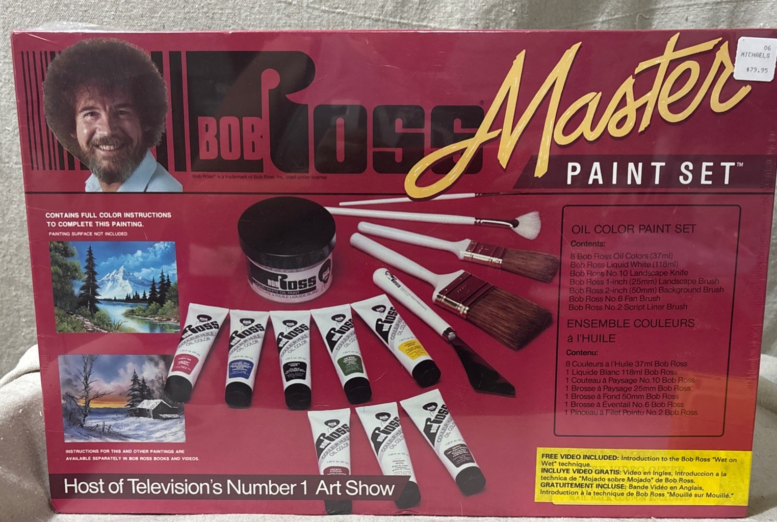 Martin F. Webe R6510 Bob Ross Master Oil Paint Set Sealed Wet On Wet Technique