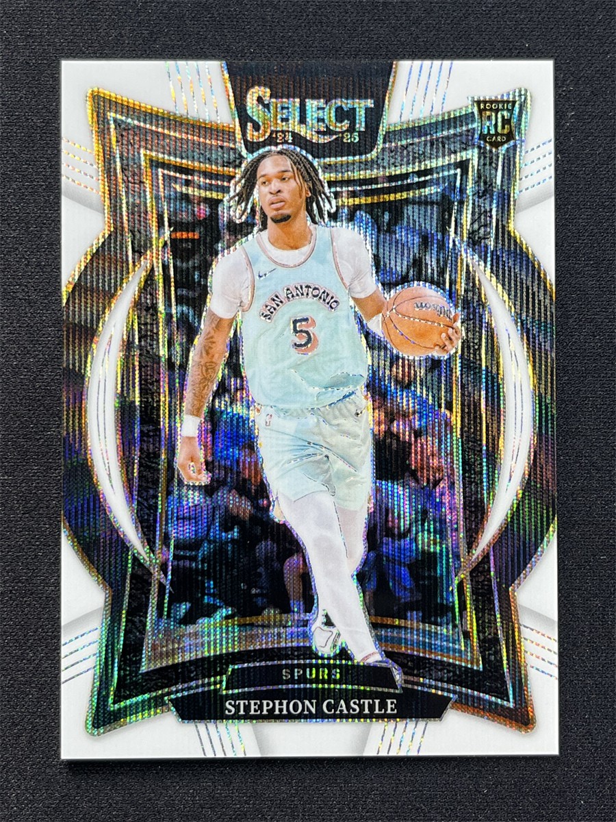 2024-25 Panini Select Stephon Castle #72 Concourse White Wave Rookie RC /99