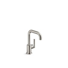 KOHLER Purist Single Handle Beverage Faucet in Vibrant Stainless Steel 24077-VS