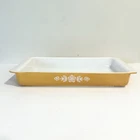 Vintage Pyrex Butterfly Gold 933 Pan Baking Dish 13.5" x 8.75" x 1.75" AS IS
