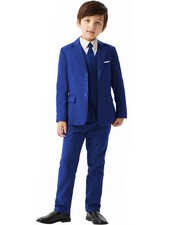 MAGE MALE Boys'5-Piece Suits Multiple Colour Tuxedo Formal Slim Fit Boys Suit...