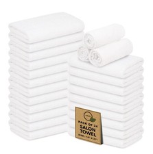 Salon Towels   Pack of 24 16"x27" 100 Cotton Ring Spun   Ultra Soft, Highl...