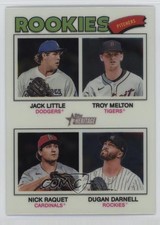 2026 Heritage Quad Rookies Chrome Dugan Darnell Nick Raquet Troy Melton 0s22
