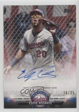 2018 Topps Salute Series 2 Glove Work Red 16/25 Eddie Rosario #SA-ER Auto 4l3