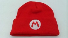 Nintendo Super Mario Bros Mario Red Knit Winter Hat Beanie