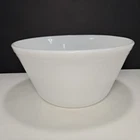 Vtg. Federal Oven Ware Mixing Bowl Milk Glass 9" 2 Qt. Double Band F Shield