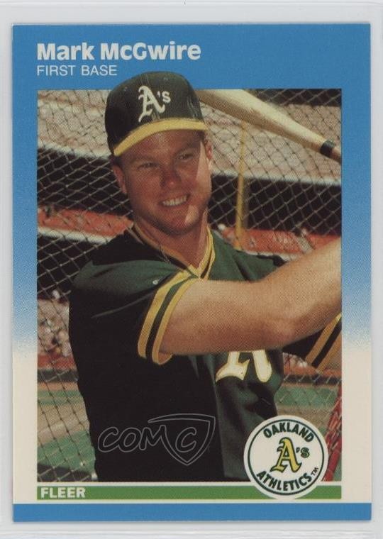 1987 Fleer Update Collector's Edition Glossy Mark McGwire #U-76 kb7
