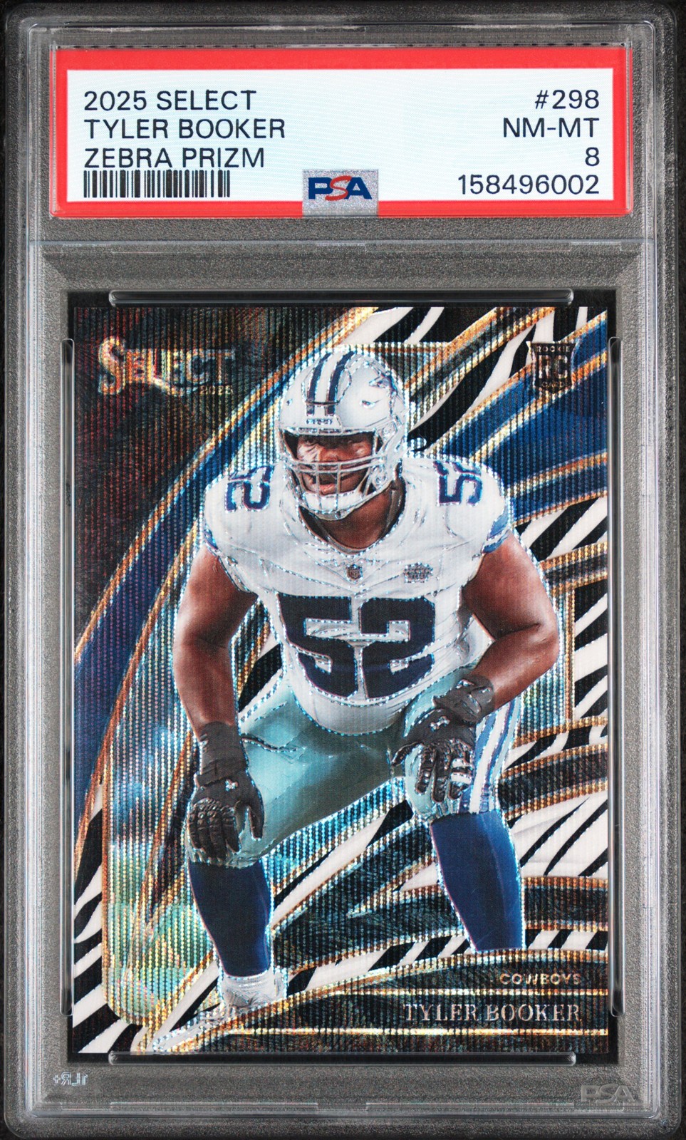 Tyler Booker Panini Select #298 Zebra