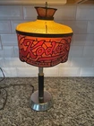 VINTAGE "KODAK CAMERAS AND FILM" LAMP FAUX GLASS RESIN SHADE TIFFANY STYLE 17"
