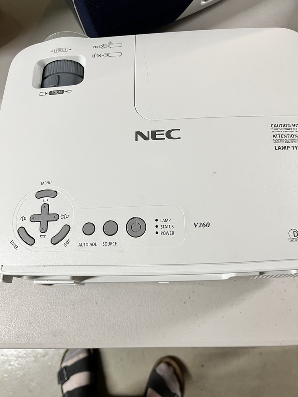 NEC V260 DLP Desktop Projector 2600 ANSI Lumens XGA 4:3 Speakers White
