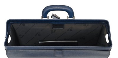 1530$ PINEIDER FIRENZE 1774 Diplomatic Briefcase Work Bag Blue