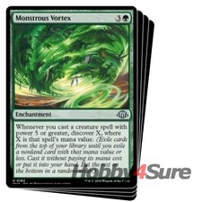 Monstrous Vortex X4 M/NM Magic: The Gathering MTG Modern Horizons 3