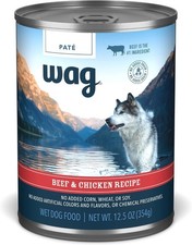 Wag Pate Canned Dog Food, Beef & Chicken Recipe, 12.5 oz Can 3.58 per gallon
