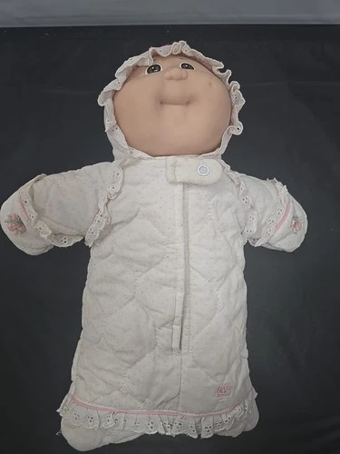 Cabbage Patch Kids  1987 Bean Body Bald Head With Haze Eyes With Outfit