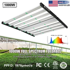 Phlizon 1000W Samsung LED Grow Light Bar Full Spectrum Indoor Lamp 6x6ft Flower