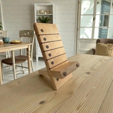 Artisan Hardwood Phone Stand   Maple, Rosewood  Walnut Accent Handcrafted Stand