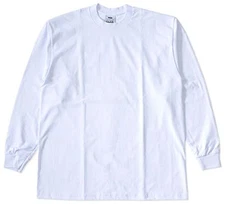 PRO CLUB Pro Club Long Sleeve Tee, Solid Color, Heavy Weight, LS Tee (114) New